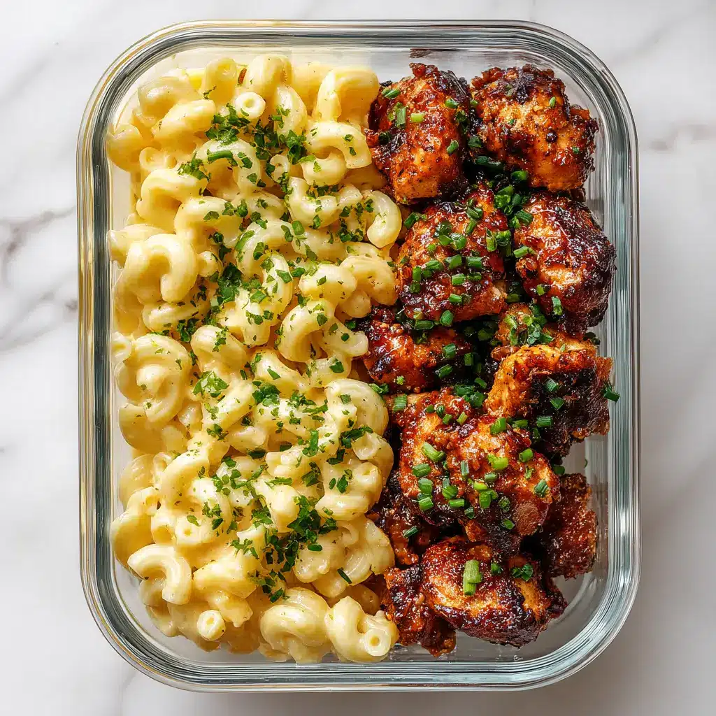High Protein Honey Garlic Chicken (Ready in 30 Minutes!) 2 Pieces of cooked chicken in a skillet being coated in a bubbling honey garlic sauce.