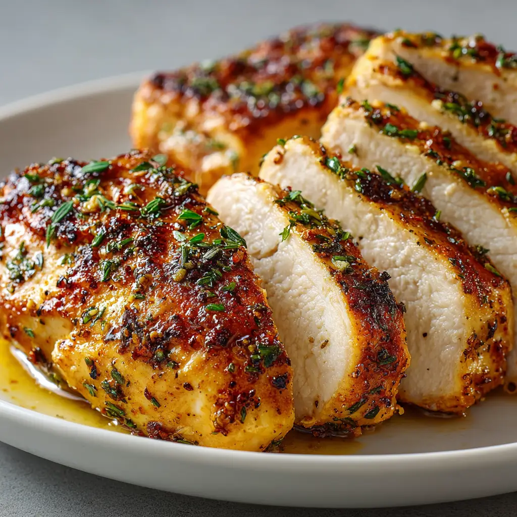 Slow Cooker Chicken Breast: The Juiciest, Easiest Recipe! 2 Raw chicken breasts in a slow cooker, seasoned with paprika and herbs before cooking. The first step for tender crockpot chicken breast.