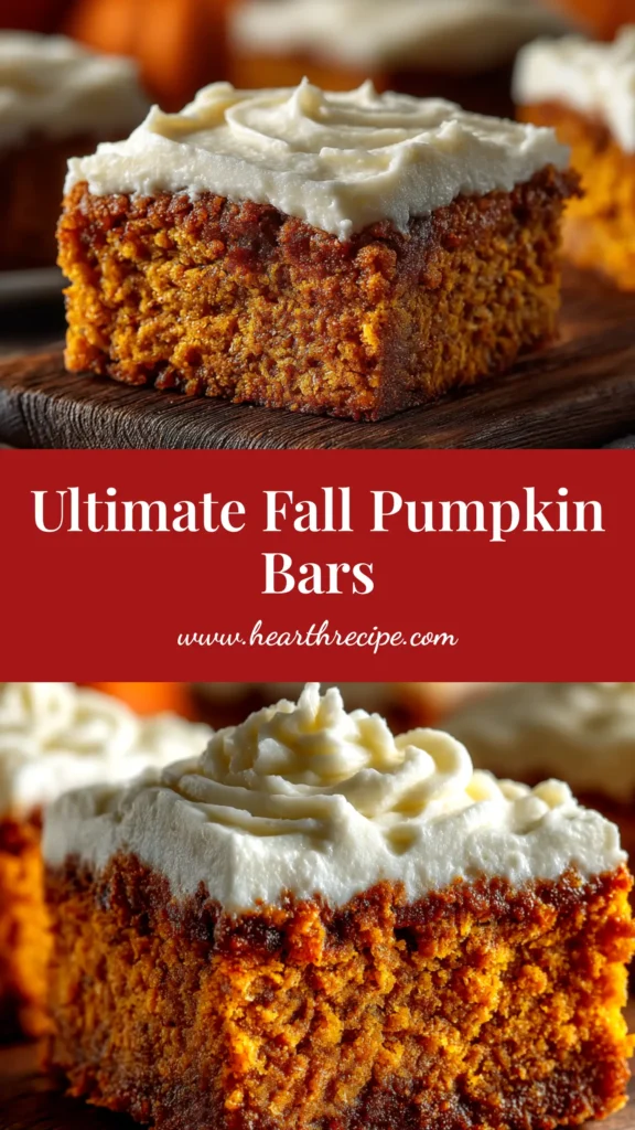Sheet Pan Pumpkin Bars with Cream Cheese Frosting 4 A grid of perfectly sliced sheet pan pumpkin bars with thick cream cheese frosting, topped with a sprinkle of cinnamon. The bars are arranged neatly on a platter, ready to be served.