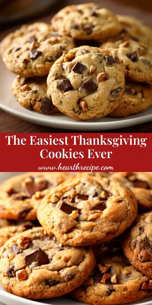 A tray of easy Thanksgiving cookies decorated to look like cute turkeys with candy corn feathers. The perfect festive holiday dessert idea.