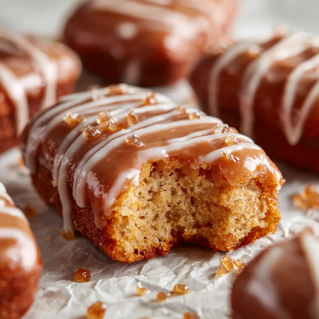 Homemade Maple Donut Bars (The Easiest Recipe!) 1 Freshly fried homemade donut bars cooling on a wire rack before being glazed. They are golden brown and perfectly puffy.