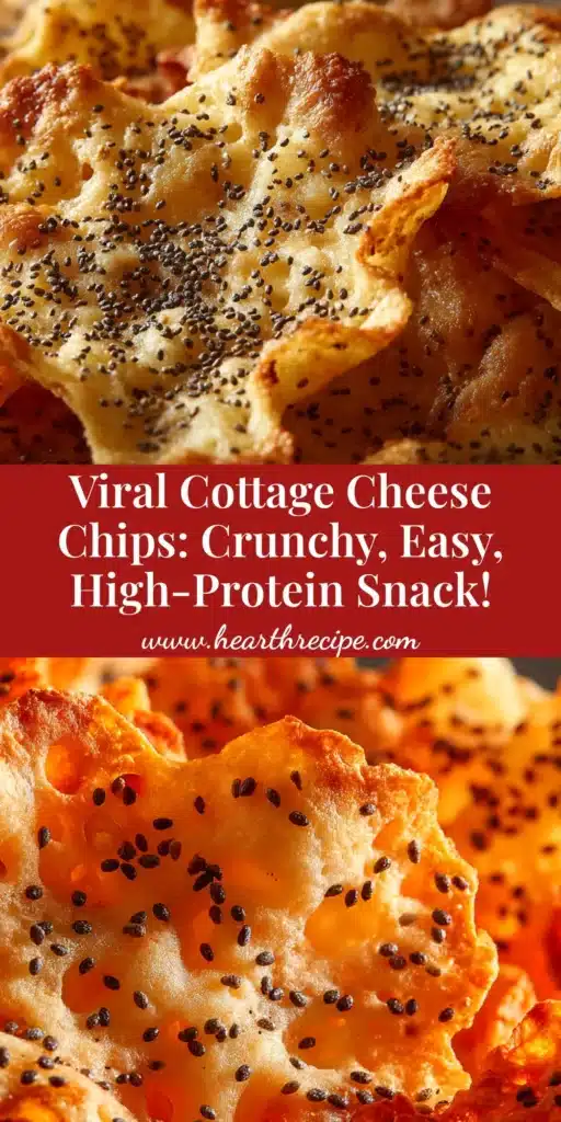 A hand holding up a crispy, golden-brown cottage cheese chip, with a bowl of more chips in the background. The perfect high-protein, keto-friendly snack.