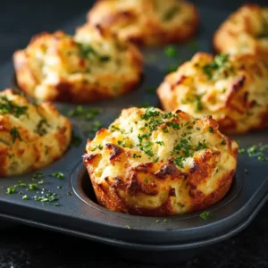 An extreme close-up of a cheesy mashed potato bite, showing the fluffy interior and melted cheese.