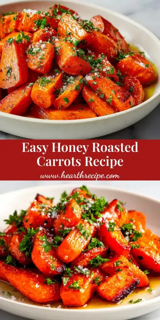 Easy honey roasted carrots recipe with fresh thyme. A perfect sweet and savory side dish for weeknights or holidays.