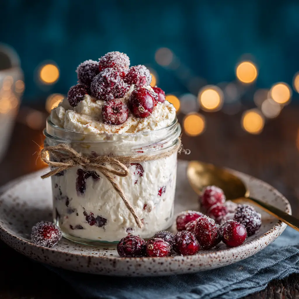 A jar of homemade cranberry butter being spread on a warm slice of cornbread, illustrating a perfect serving suggestion.