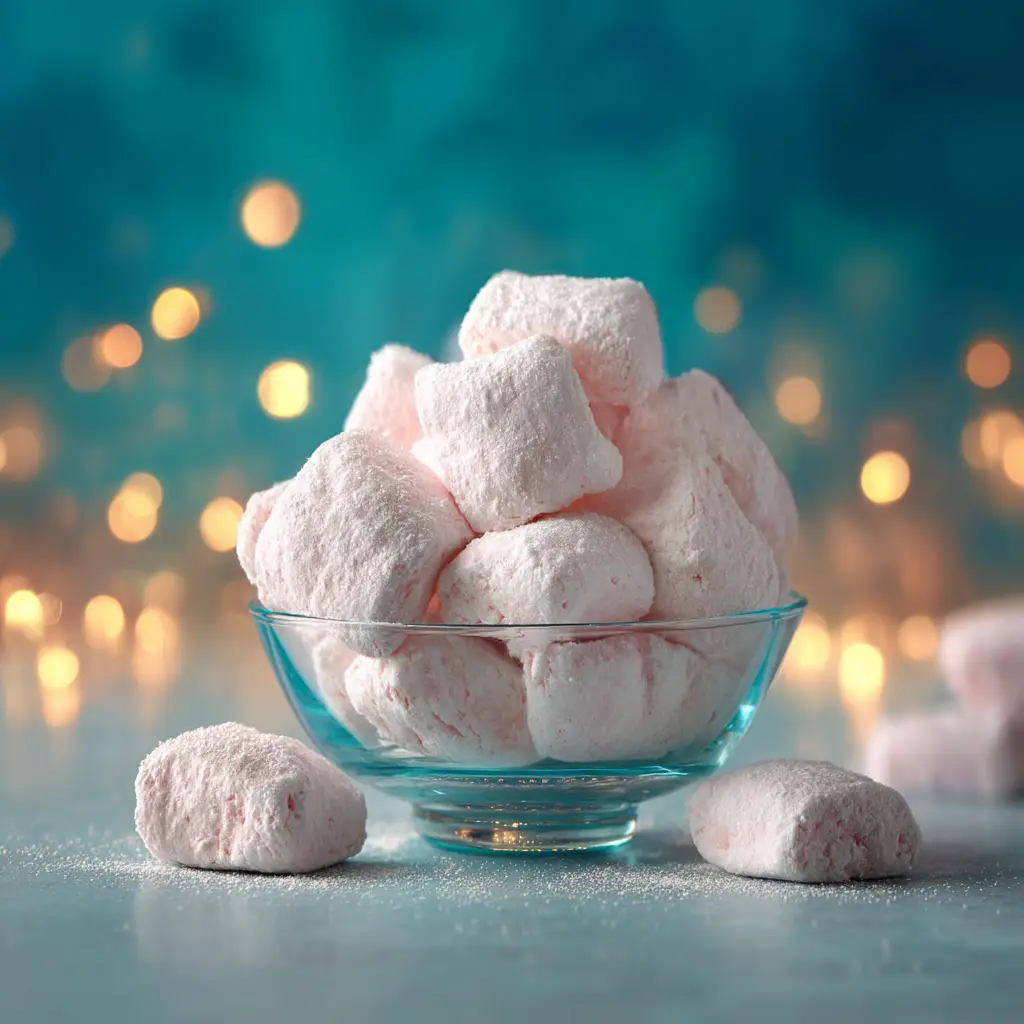 The soft, pliable dough for the butter mints recipe being mixed in a white bowl.