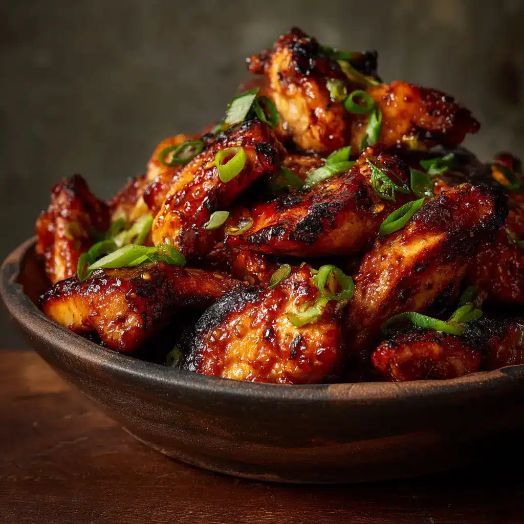 Hot Honey Chicken (Crispy, Baked & Unforgettable) 2 A close-up of crispy hot honey chicken pieces in a bowl, glistening with sweet and spicy sauce.