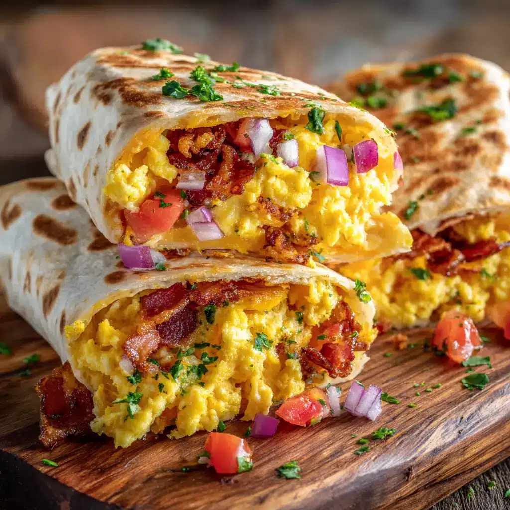 Two perfectly folded and seared breakfast burritos ready for freezing, showcasing the best way to meal prep breakfast.