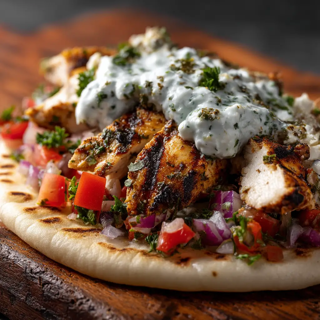 A fresh and creamy bowl of homemade tzatziki sauce, a key component for authentic Greek gyros.