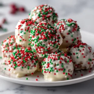A close-up overhead view of green holiday Rice Krispie treats being pressed into a baking pan before being cut.