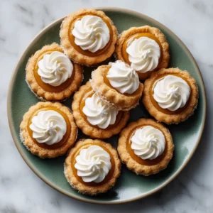 An overhead shot of soft pumpkin spice cookies arranged on a cooling rack, each with a swirl of cream cheese filling.