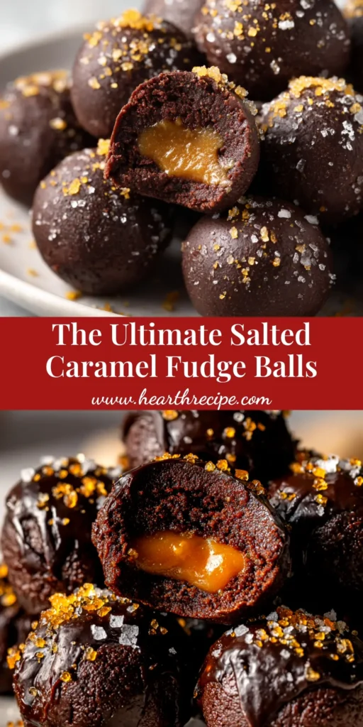 A top-down view of perfectly formed Salted Caramel Fudge Balls arranged neatly on a plate, ready to be served.