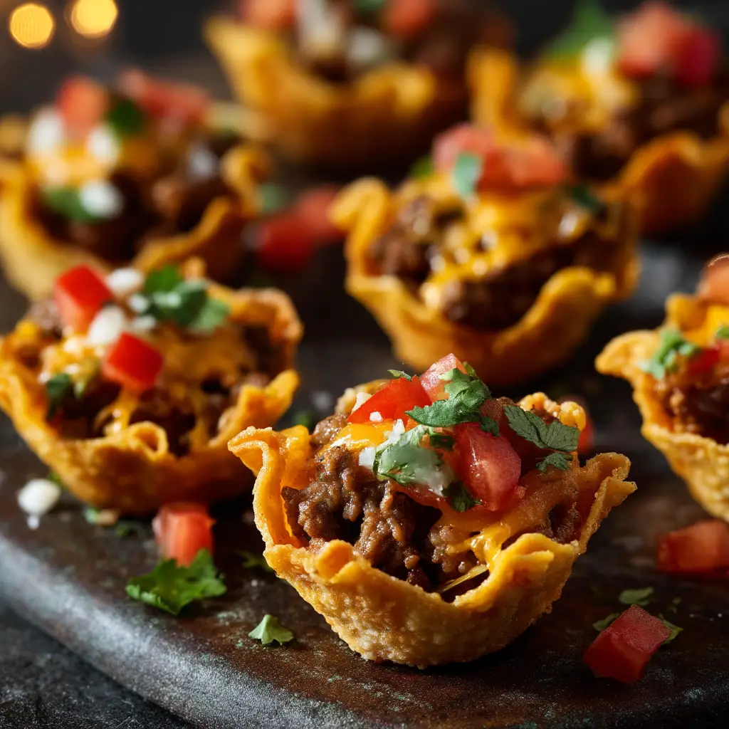 Taco Ranch Bites: The Ultimate Easy Party Appetizer 1 A lifestyle shot of taco ranch bites arranged on a serving plate, showing how they can be presented for a game day or party.