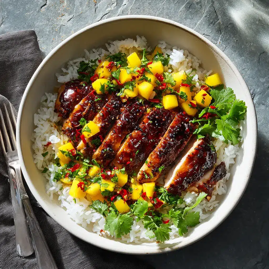A skillet full of freshly glazed honey-soy chicken, with the sticky sauce bubbling and coating each piece perfectly.