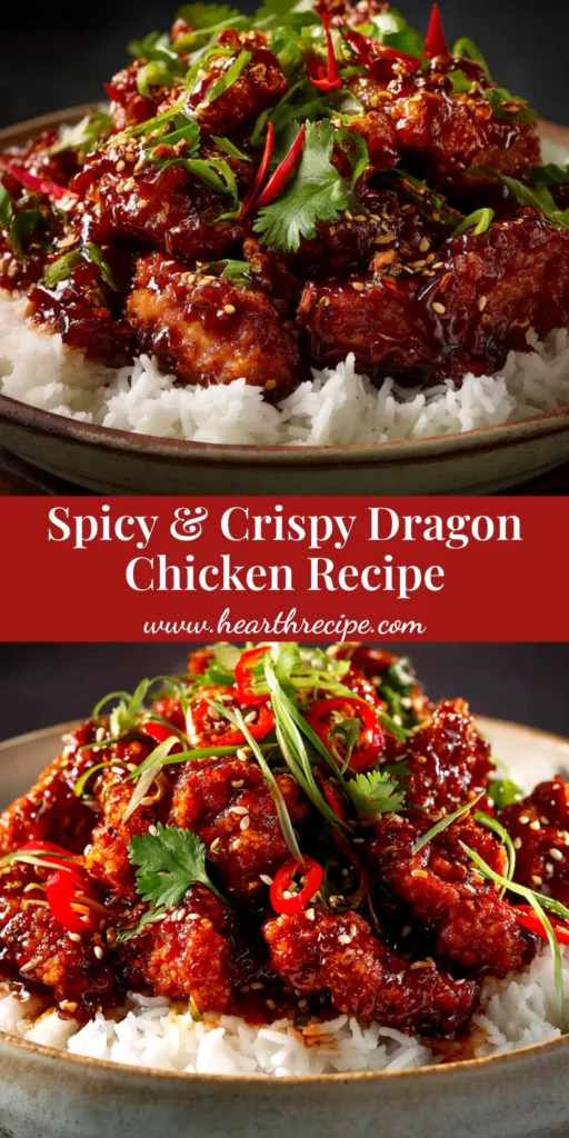 The ultimate crispy Dragon Chicken Recipe - a spicy and savory Indo-Chinese dish perfect for a weeknight meal. | Hearth_Recipe