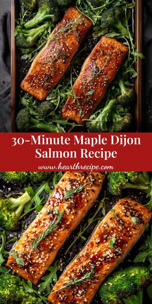 Maple Dijon Salmon: The Perfect 20-Minute Weeknight Dinner 4 A beautiful platter of Maple Dijon Salmon garnished with fresh parsley, ready to be served. The perfect 20-minute weeknight dinner.