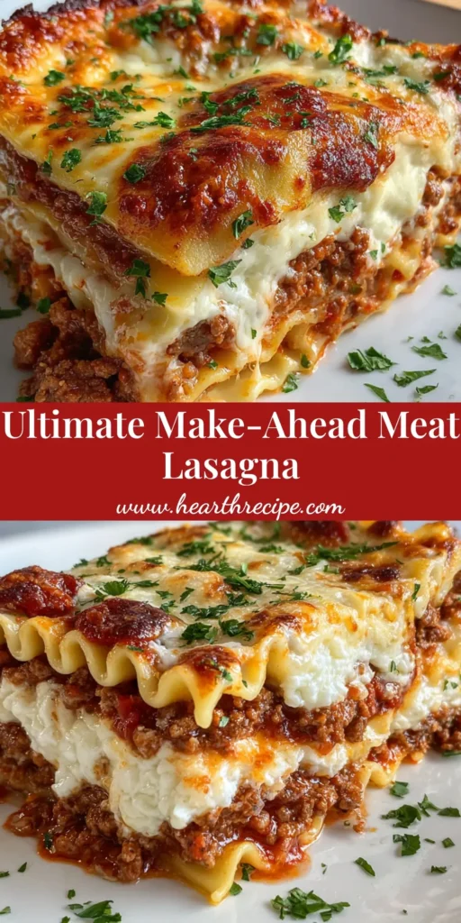 A perfect slice of homemade San Giorgio Lasagna on a white plate, showing distinct layers of meat sauce, ricotta, and bubbly, golden-brown mozzarella cheese.